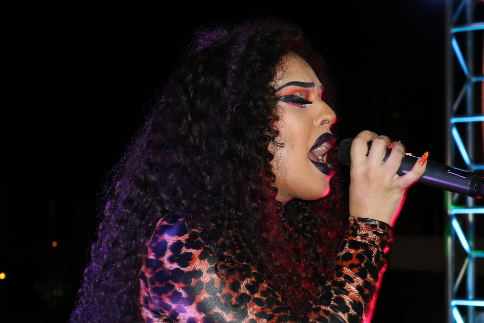 Gloria Groove anima publico em primeira Feira Cultural LGBT de Brasília, na Esplanada dos Ministérios, no sábado 23. (Foto: Ernane Queiroz/Gay1)