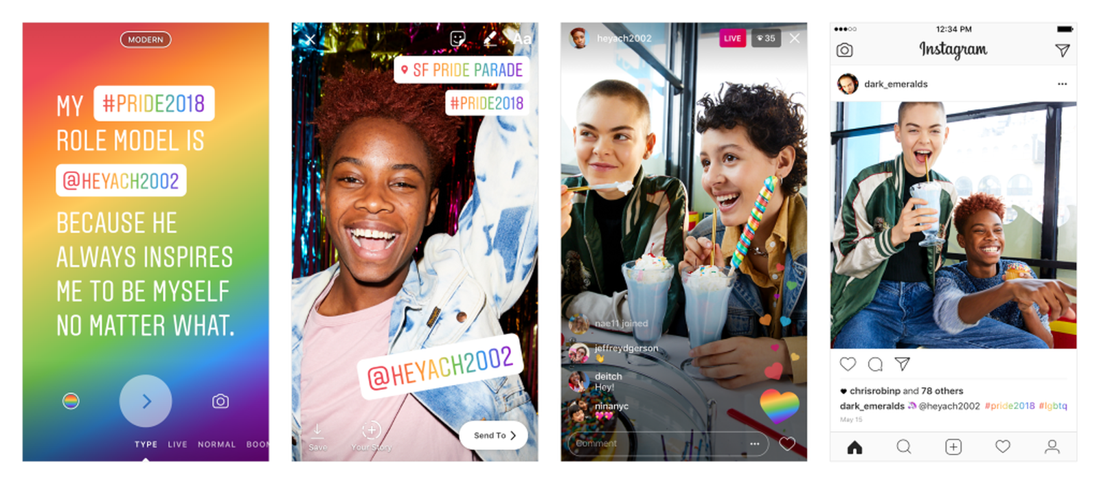 Instagram libera novas funções para comemorar o mês do Orgulho LGBTQI+. (Foto: Divulgação)