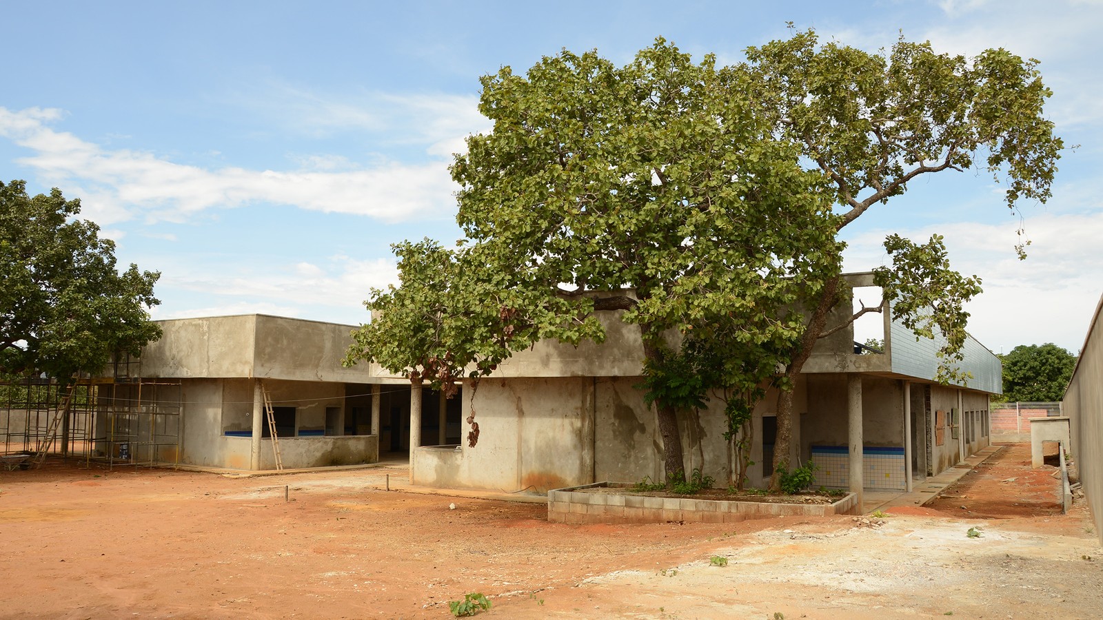 Creche Romilda Budke Guarda ainda está sendo construída. (Foto: Walquerley Ribeiro/Semed/Divulgação)