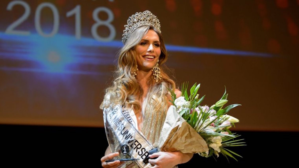 A transexual Angela Ponce foi eleita Miss Espanha 2018. (Foto: Reprodução/Facebook)