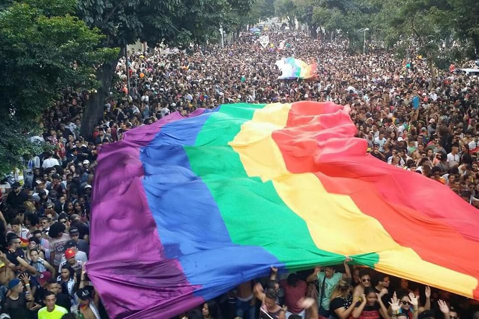 21ª Parada do Orgulho LGBT reúne mais de 150 mil pessoas na região central de BH 21ª Parada do Orgulho LGBT reúne mais de 150 mil pessoas na região central de Belo Horizonte. (Foto: Divulgação)