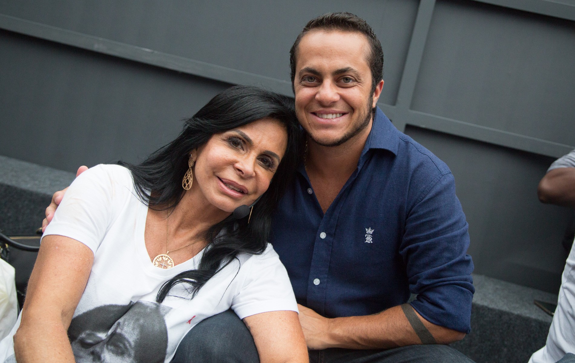 Grecthen e Thammy Miranda. (Foto: Samuel Kobayashi/Multishow)